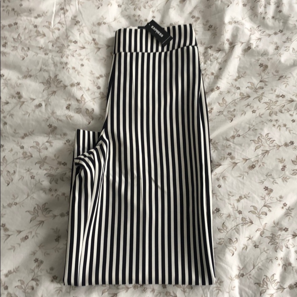 Express cropped wide leg dress pant